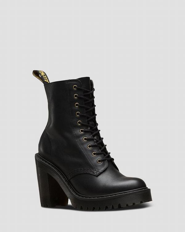 Dr Martens Dámské Boty Na Vysokém Podpatku Kendra Černé, CZ-835207